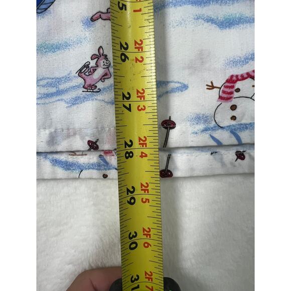 Disney Christmas Mickey Minnie Pluto Goofy Medical Scrub Top Unisex L/XL - Picture 5 of 6